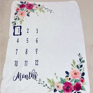 Floral Milestone Blanket